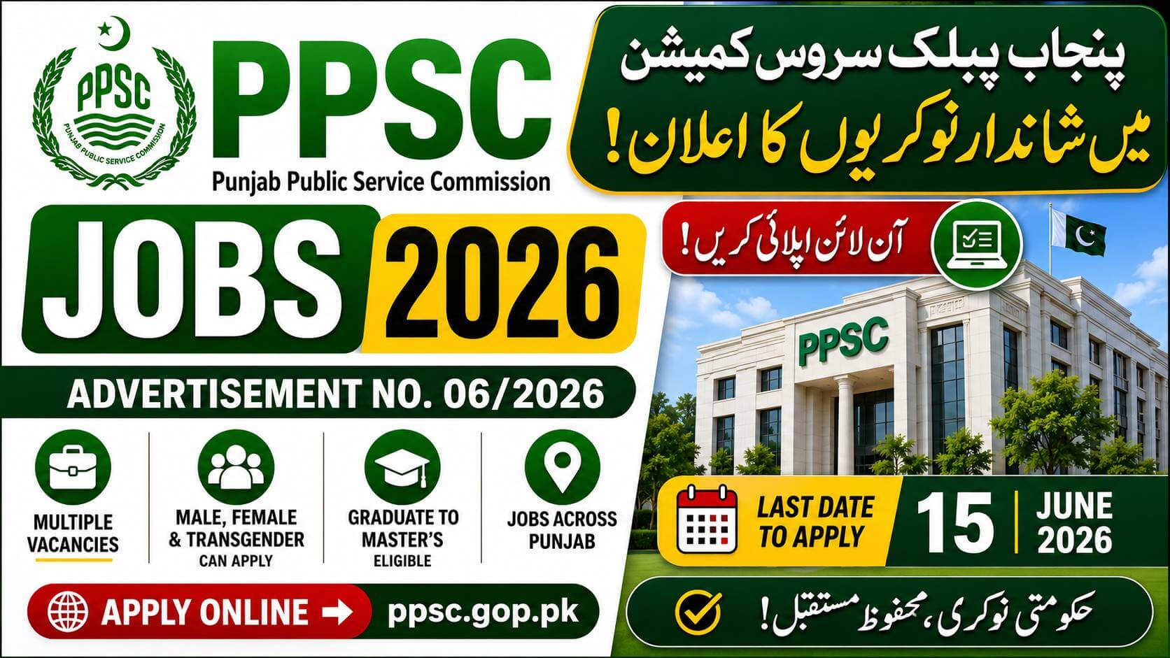 PPSC Jobs 2026 Apply Online
