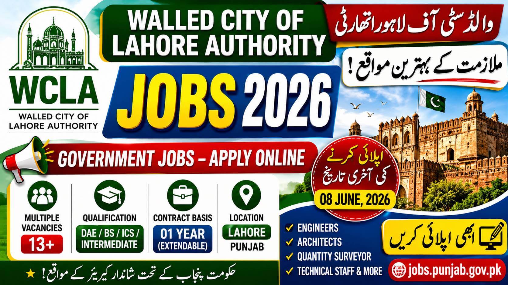 WCLA Jobs 2026 Apply Online