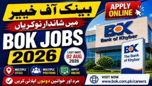 Bank of Khyber (BOK) Jobs 2026