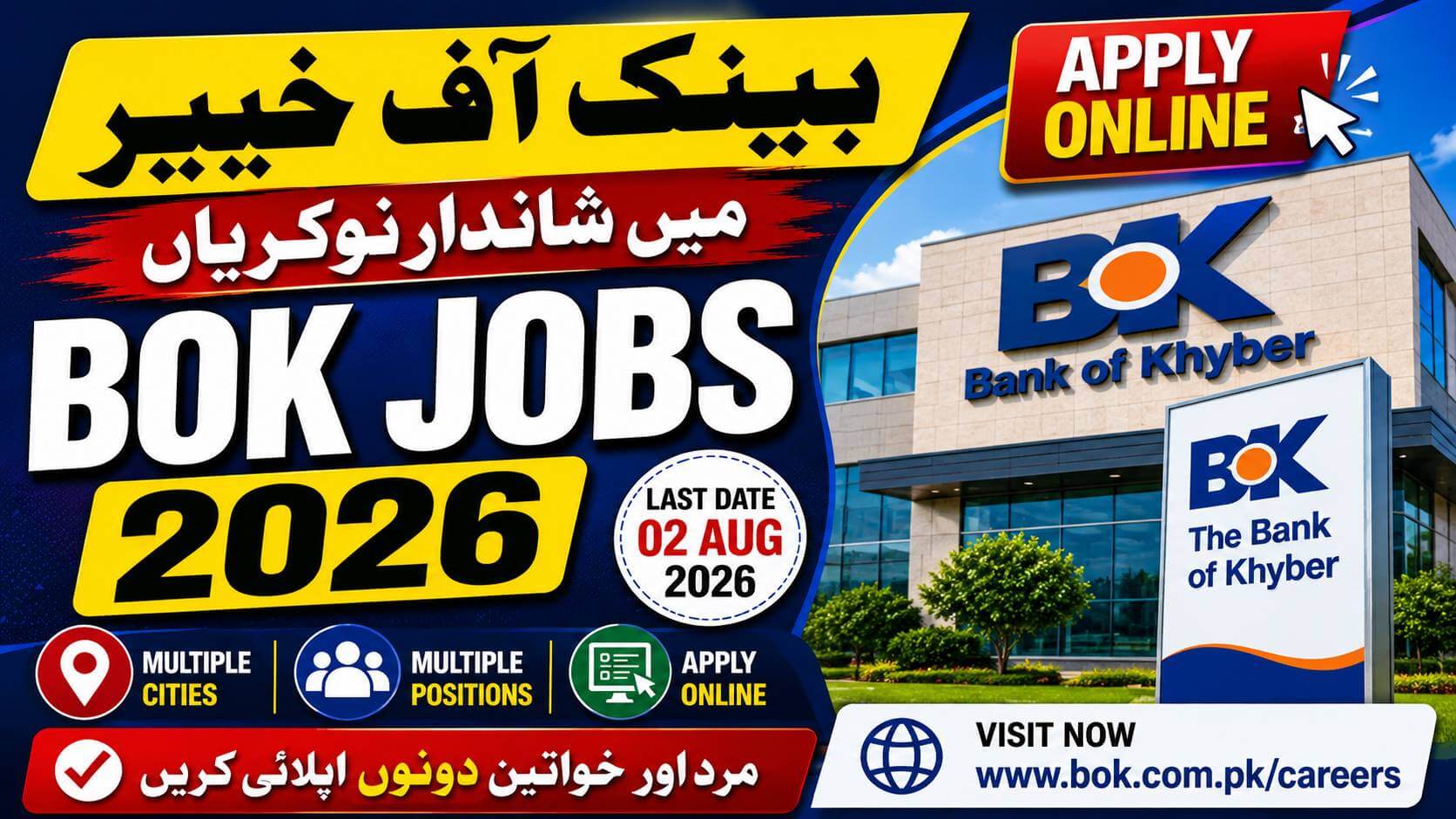 Bank of Khyber (BOK) Jobs 2026
